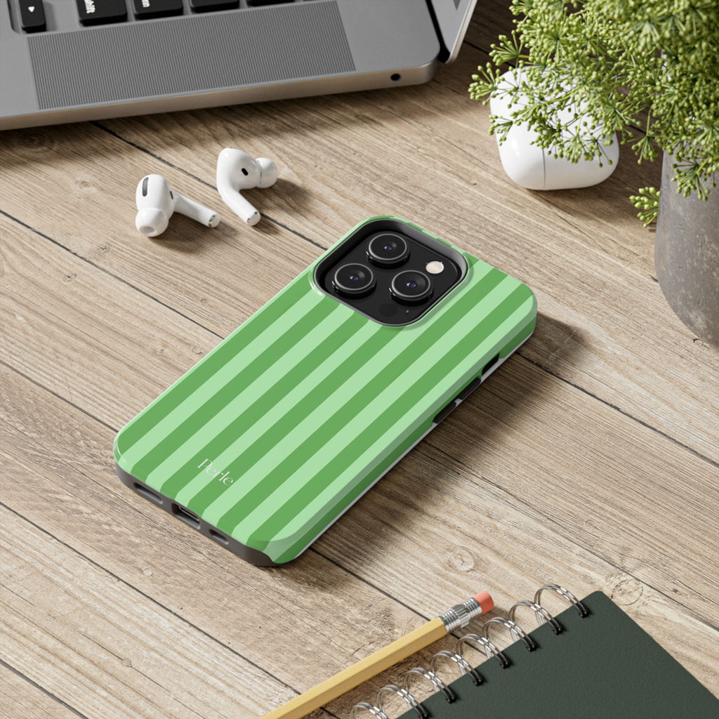 Striped Green Phone Case