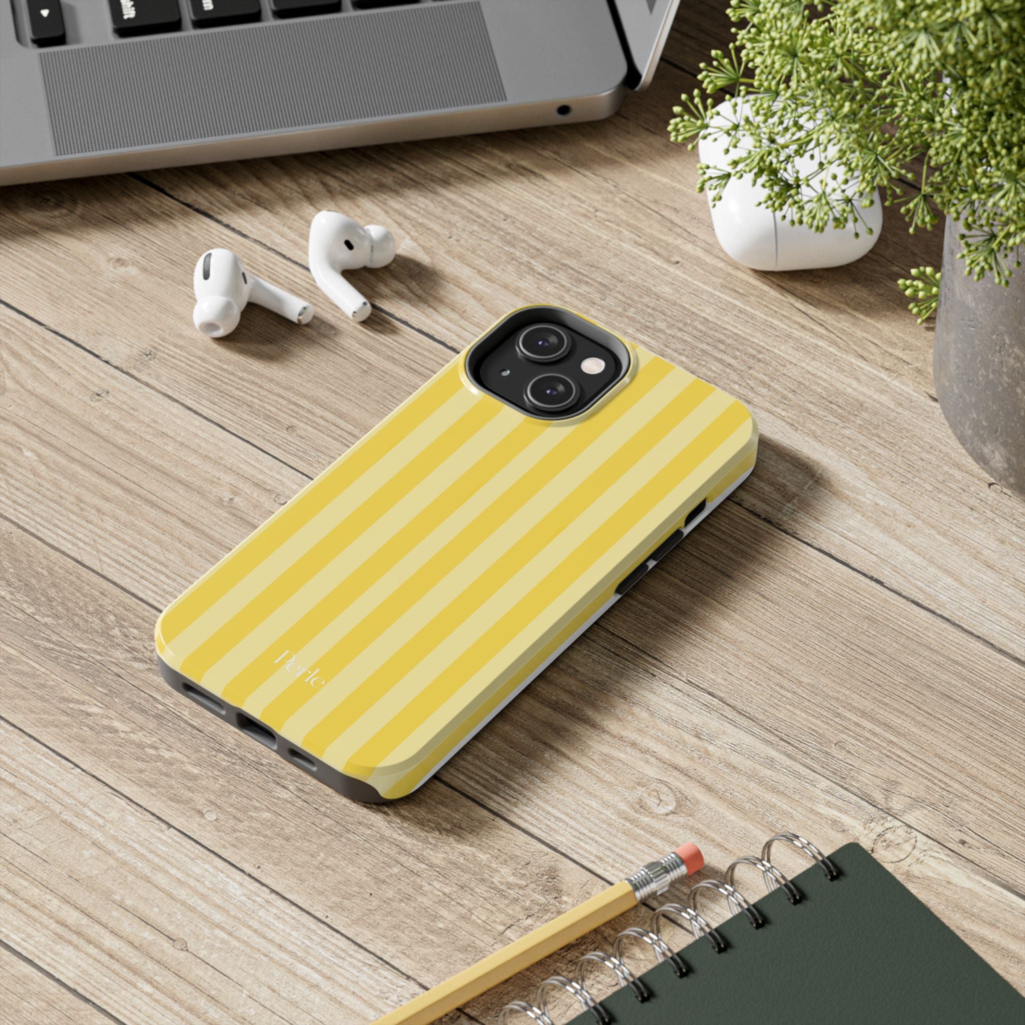 Striped Yellow Phone Case