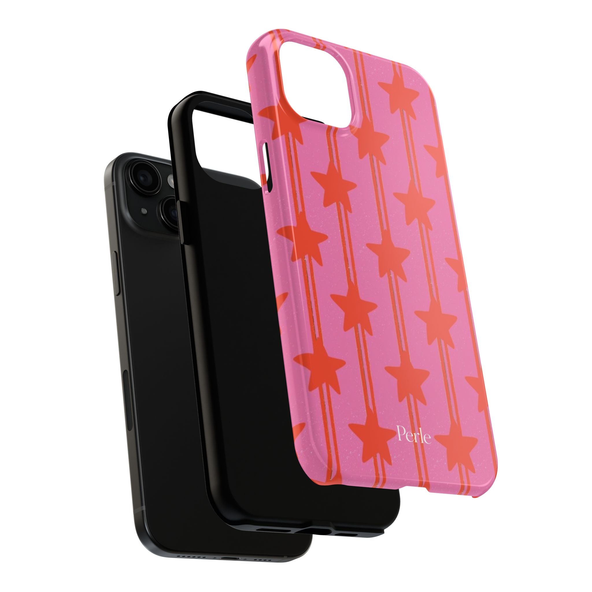 Pink Star Stripe Phone Case