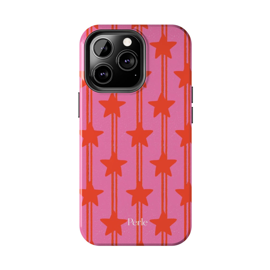 Pink Star Stripe Phone Case