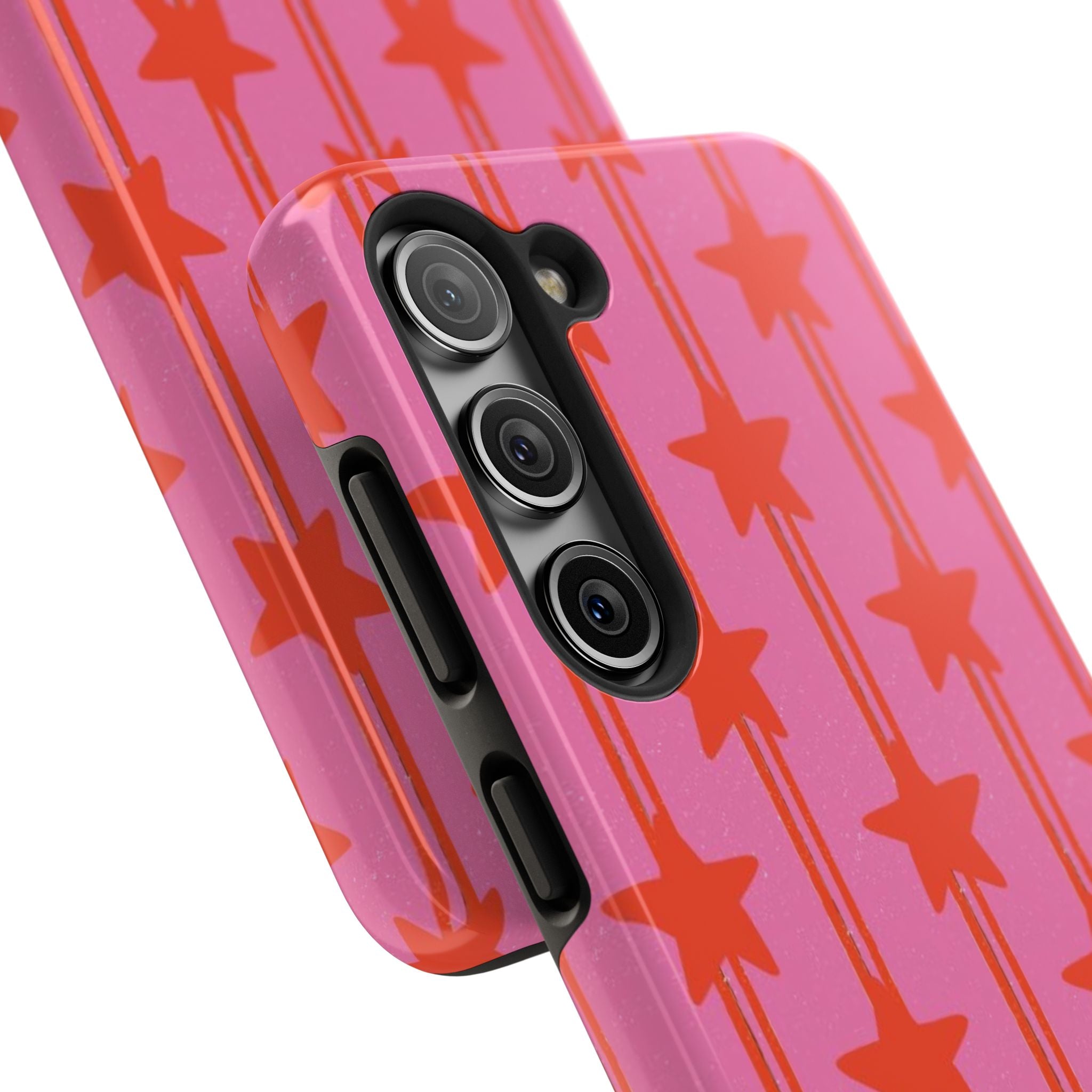 Pink Star Stripe Phone Case