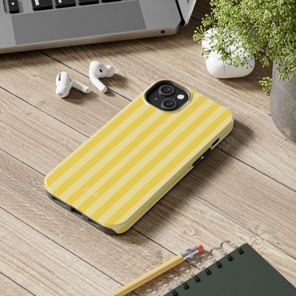 Striped Yellow Phone Case