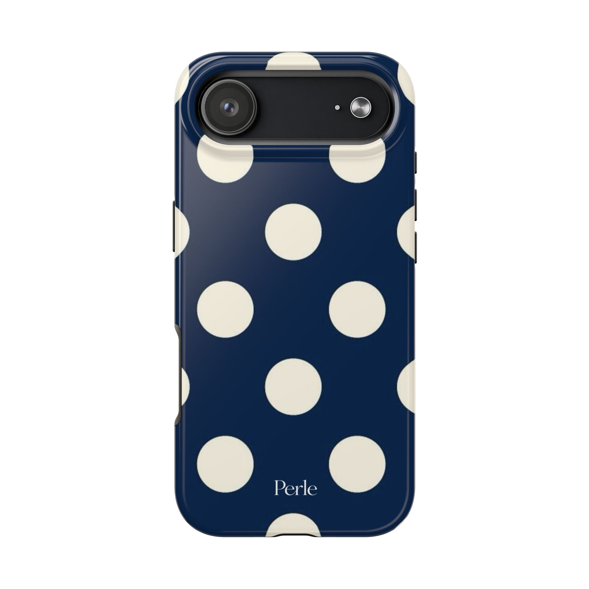 Navy Polka Dot Phone Case
