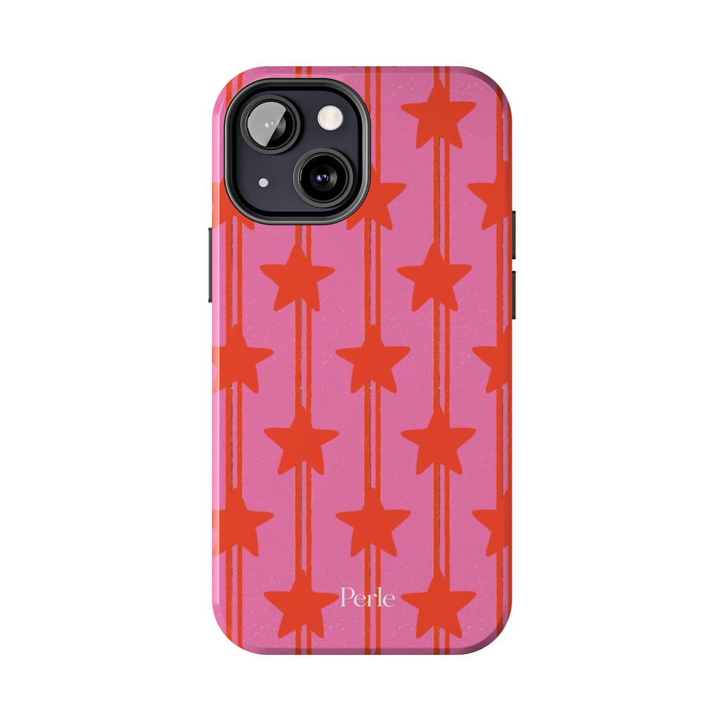 Pink Star Stripe Phone Case