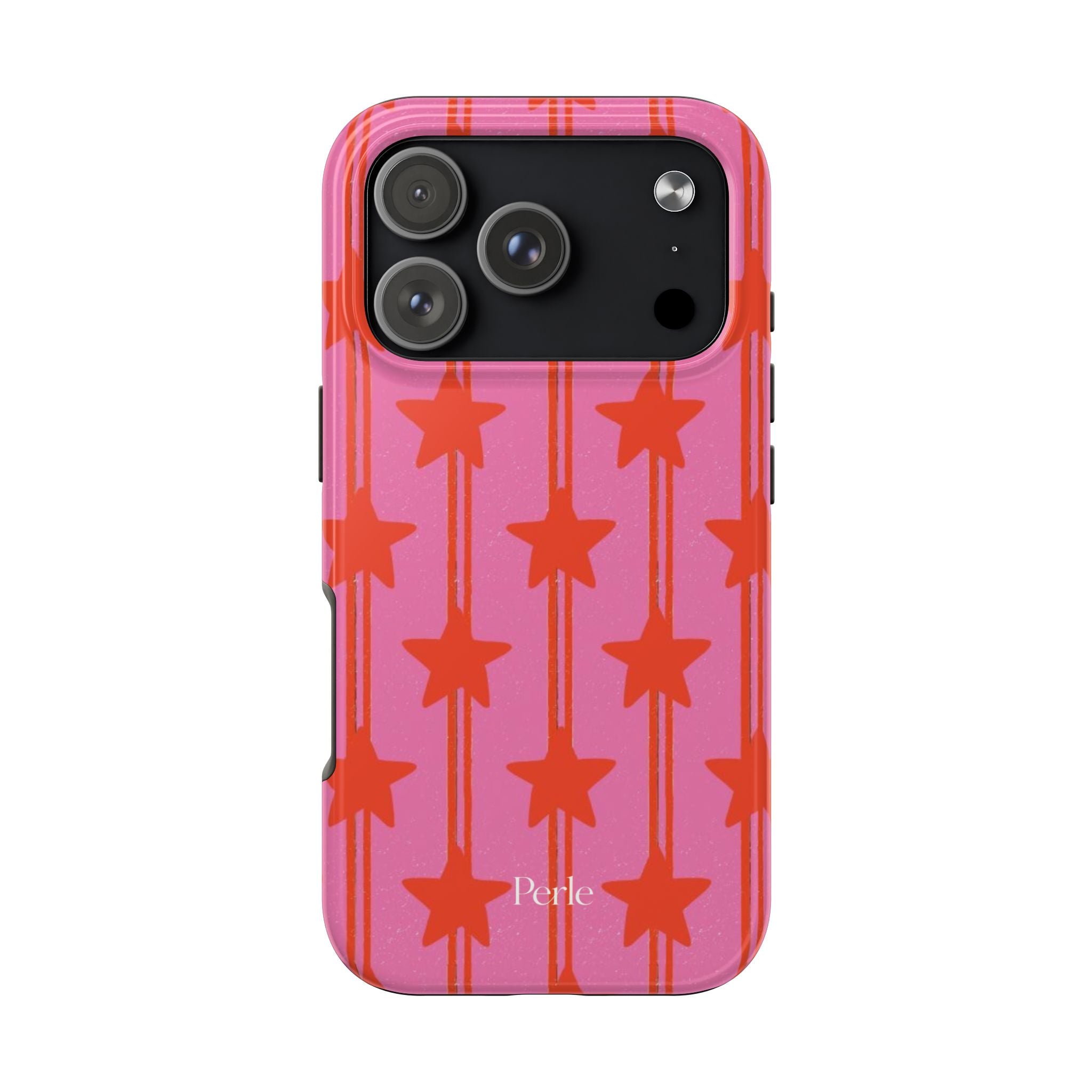 Pink Star Stripe Phone Case
