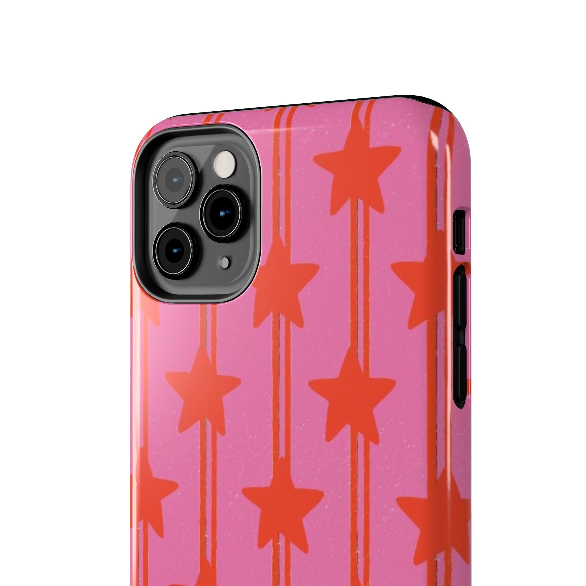 Pink Star Stripe Phone Case