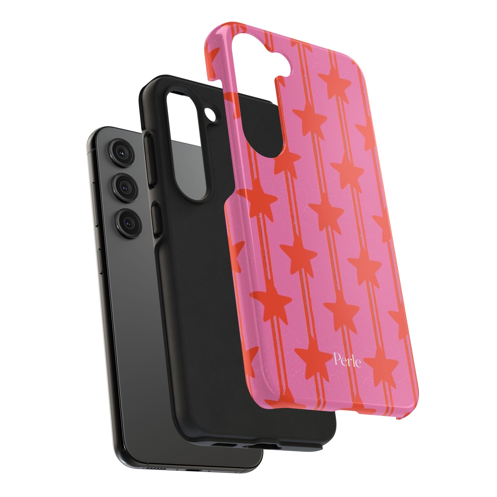 Pink Star Stripe Phone Case