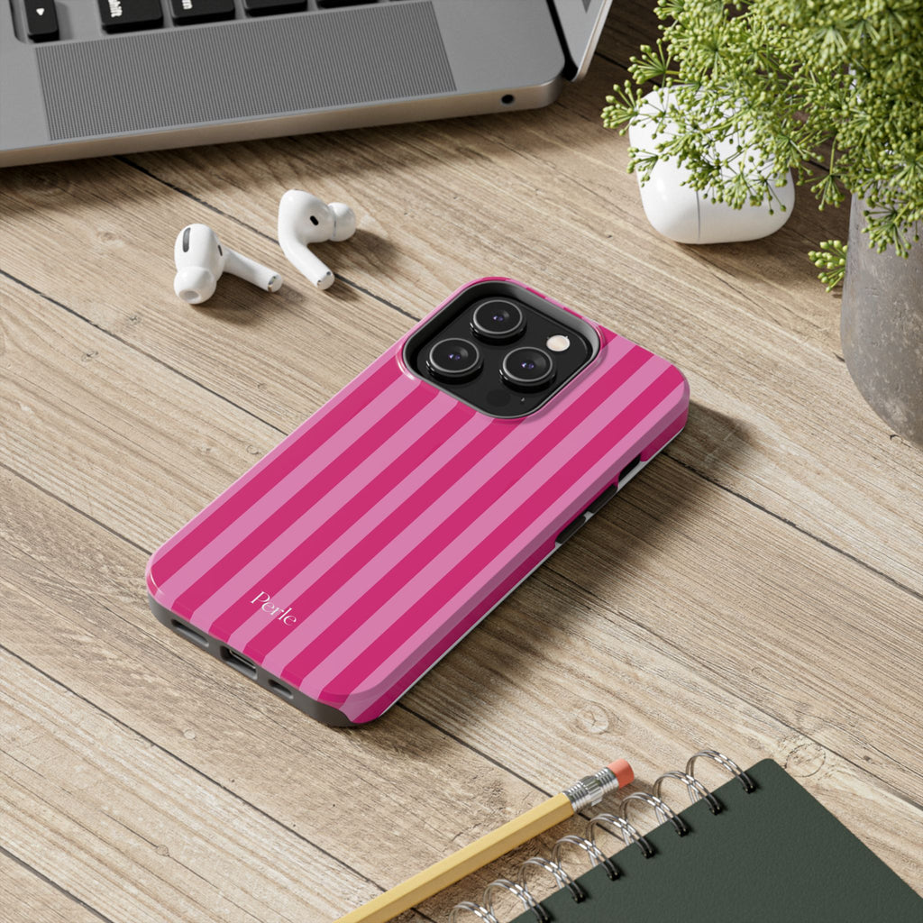 Bubblegum Striped Phone Case