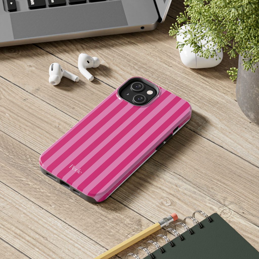 Bubblegum Striped Phone Case